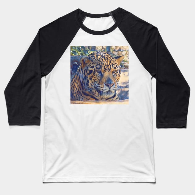 Jaguar Baseball T-Shirt by Sharonzoolady